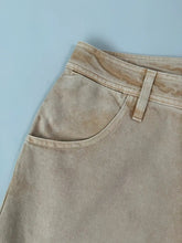 Women's Beige Denim Straight Leg Trousers -  | dBlank