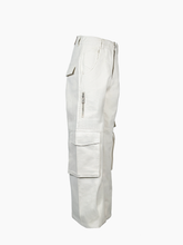 Pantaloni Linen Cargo - Bianco | Qlhype