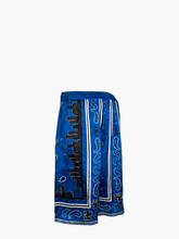 Shorts Blu Paisley Skyline - Blu | Qlhype