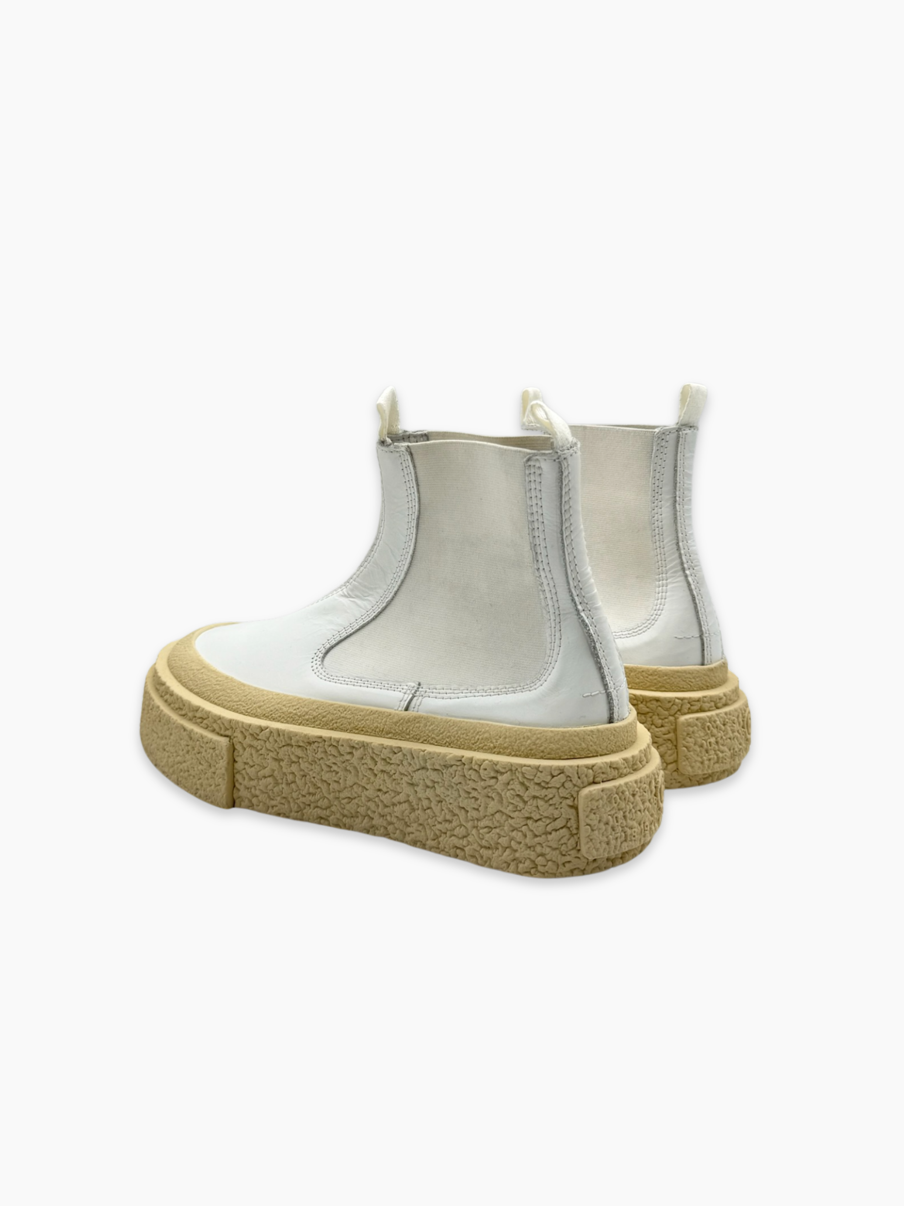 White Chelsea Boots