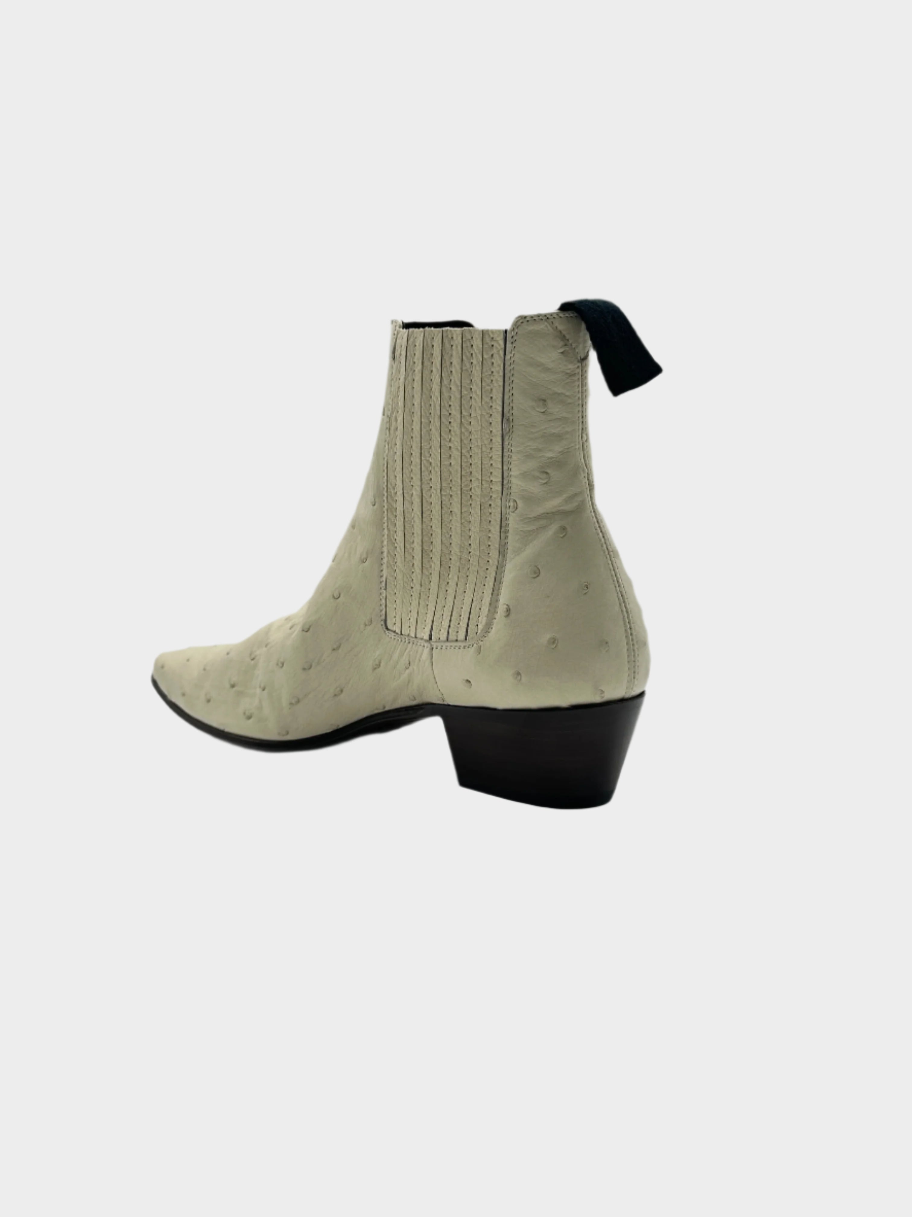 Ostrich Ankle Boots