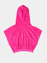 Fuchsia Terry Short Hoodie -  | dBlank