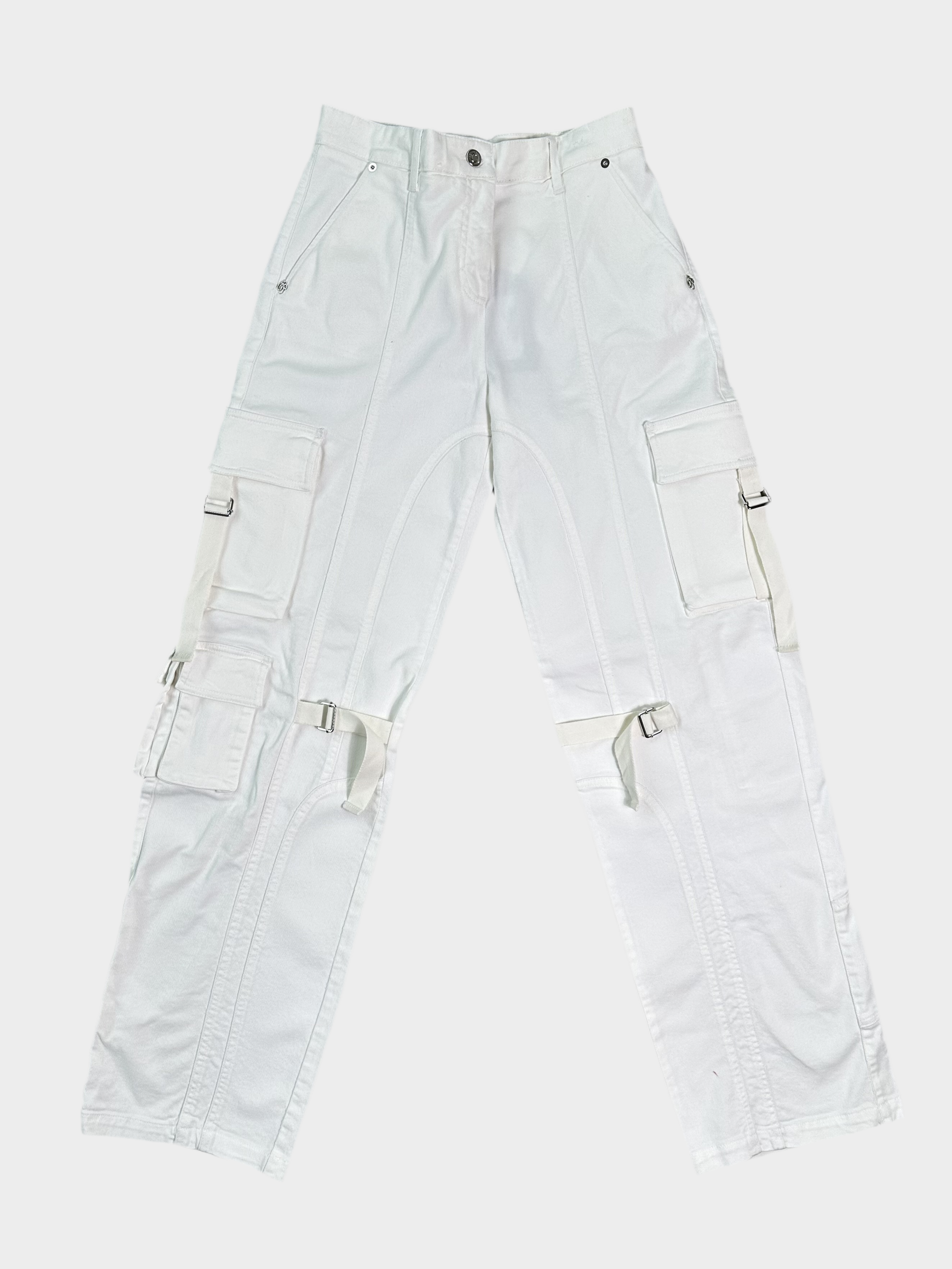 White Cargo Jeans