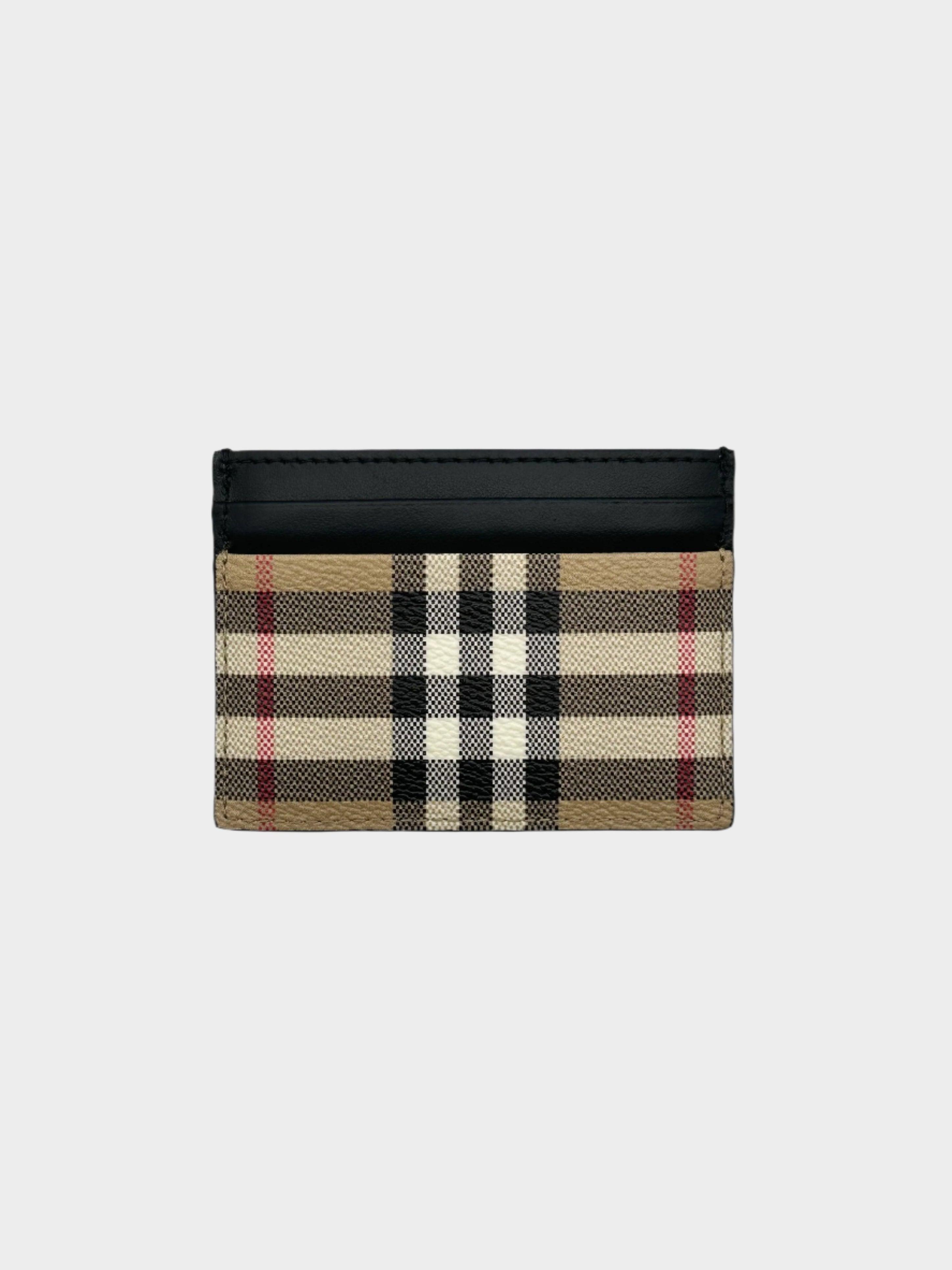 Checked Card Holder