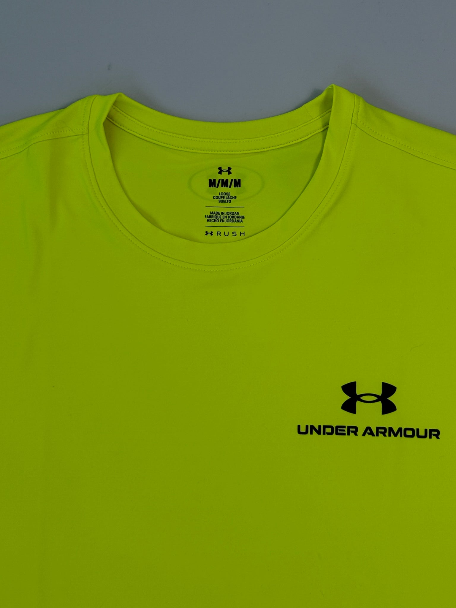 Vanish Energy Yellow Technical T-Shirt With Graphic Details