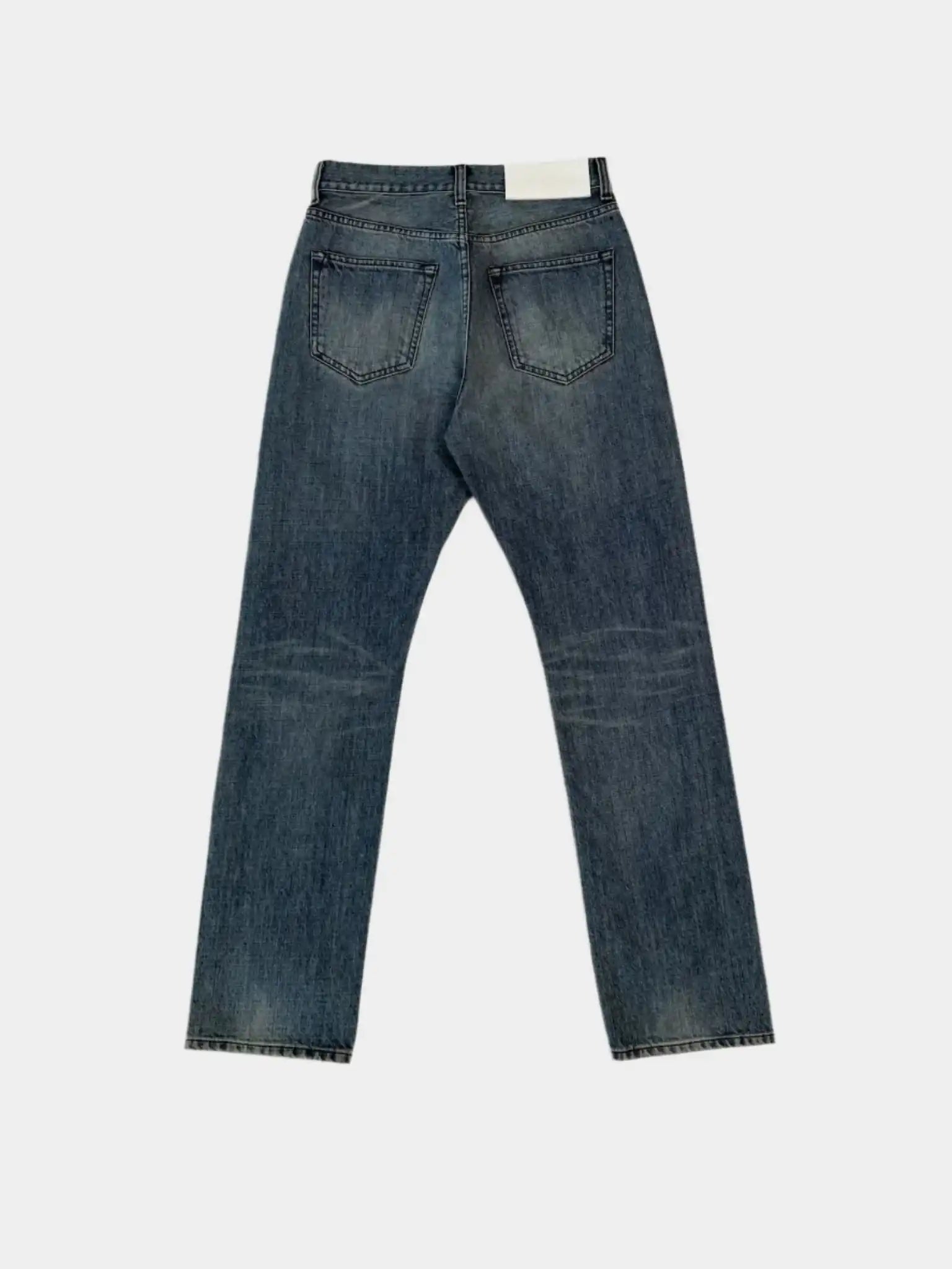 High-Waisted Straight Jeans