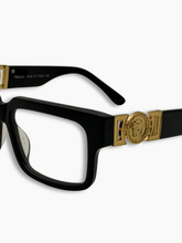 Occhiali Neri Con Medusa Oro -  | Qlhype
