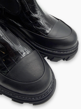 Stivali High Leg Leather Boot Black Croco -  | dBlank