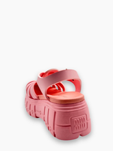 Sandalo Rosa Platform In Gomma Con Fasce -  | dBlank