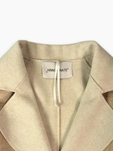 Beige Cropped Jacket in Soft Fabric -  | dBlank