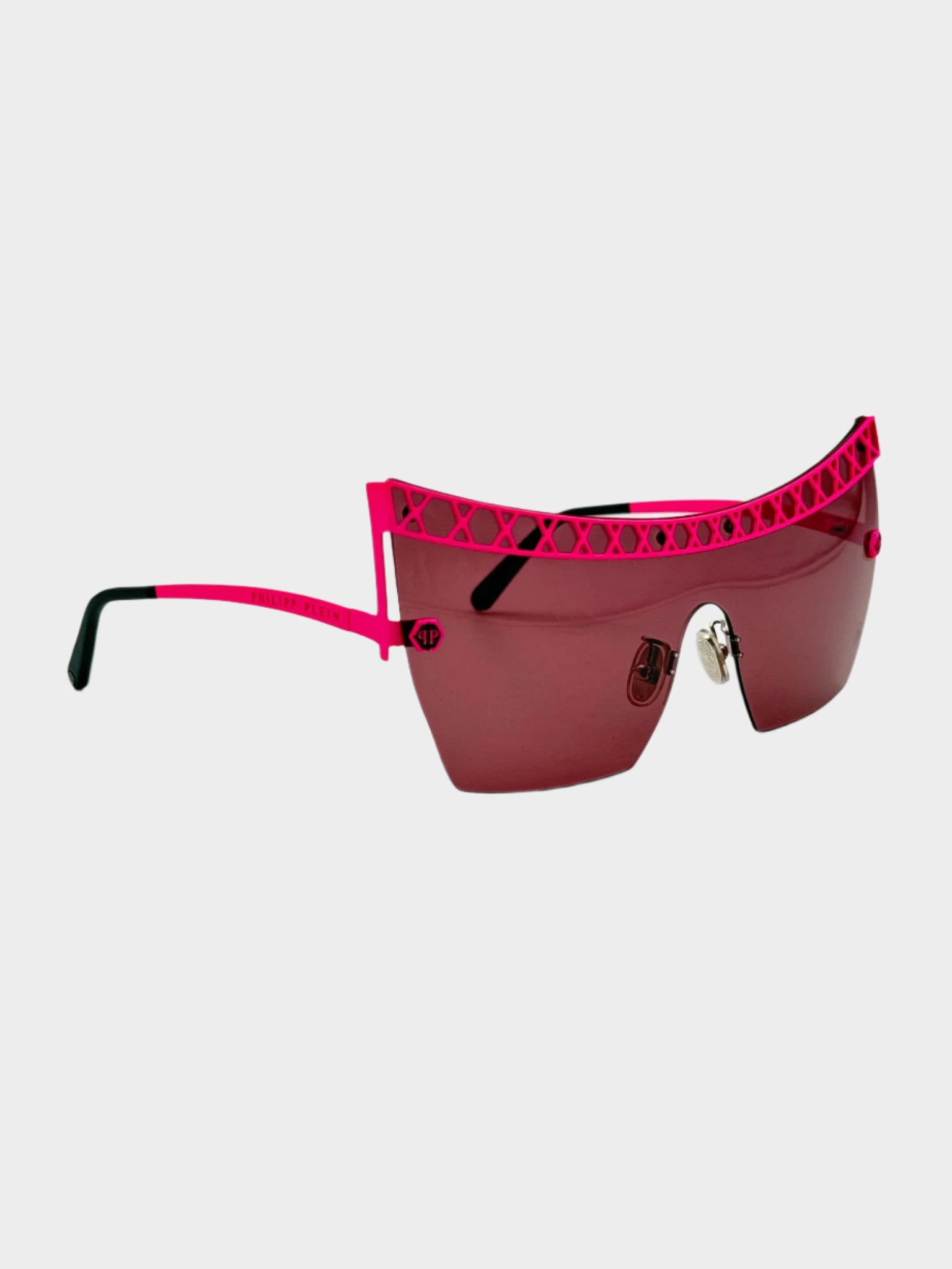 Fuchsia Mask Glasses With Pink Lenses