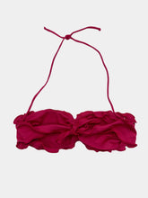 Pink Curly Swim Bandeau Top -  | Qlhype