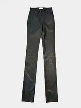 Long Trousers In Eco-Leather With Python Effect -  | dBlank