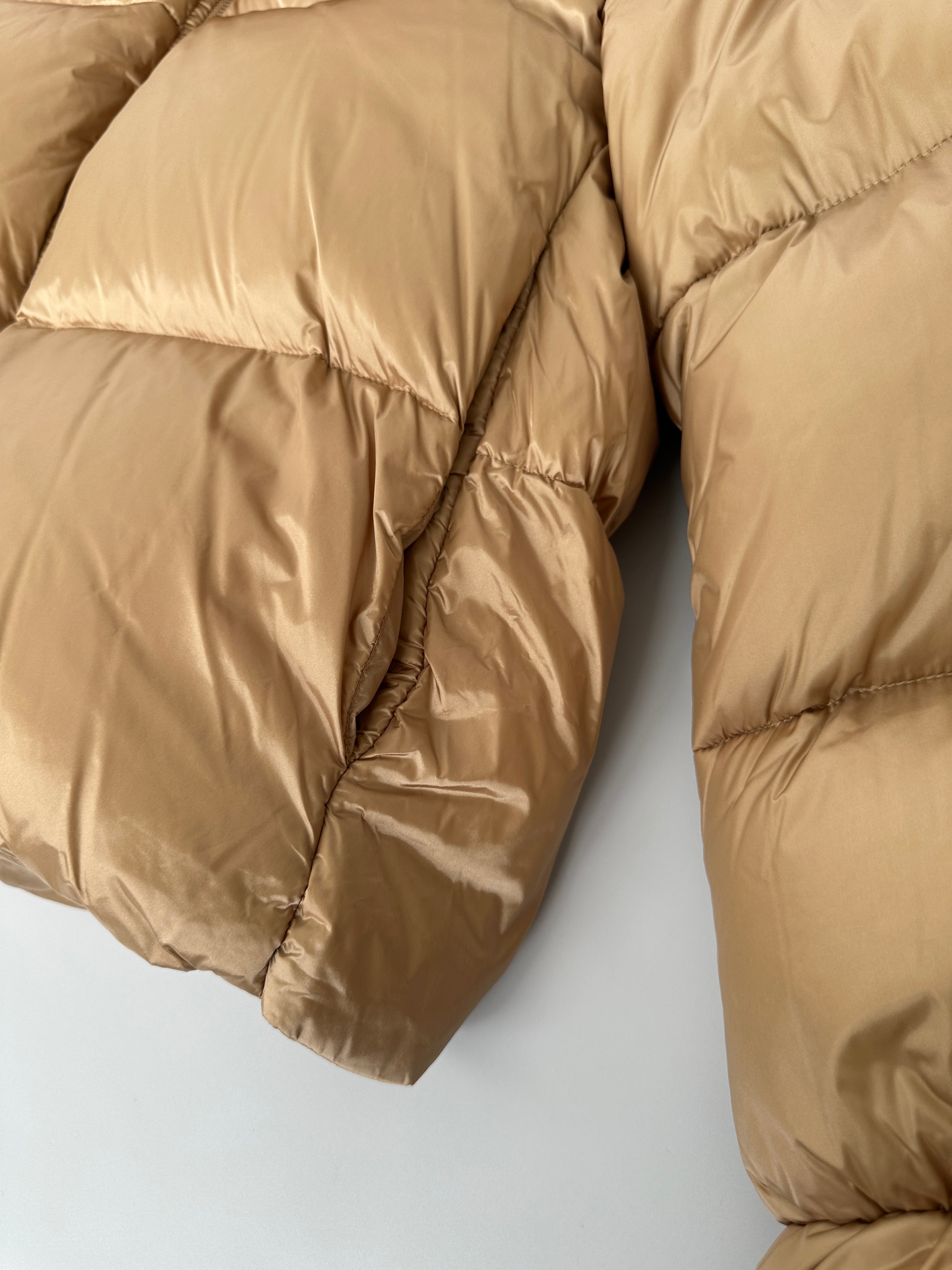 Camel Puffy Down Jacket