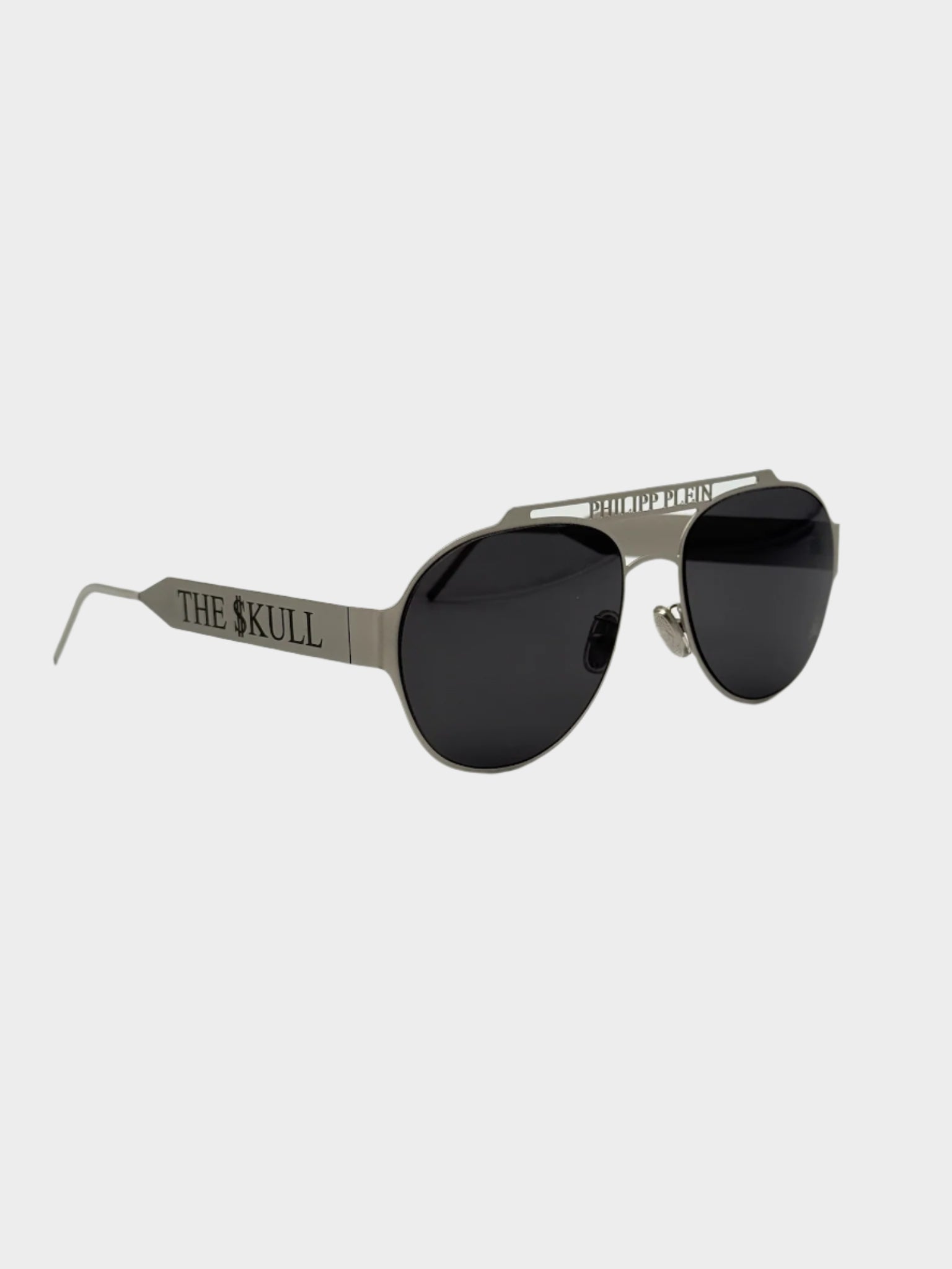 Black Glasses With Matte Silver Frame