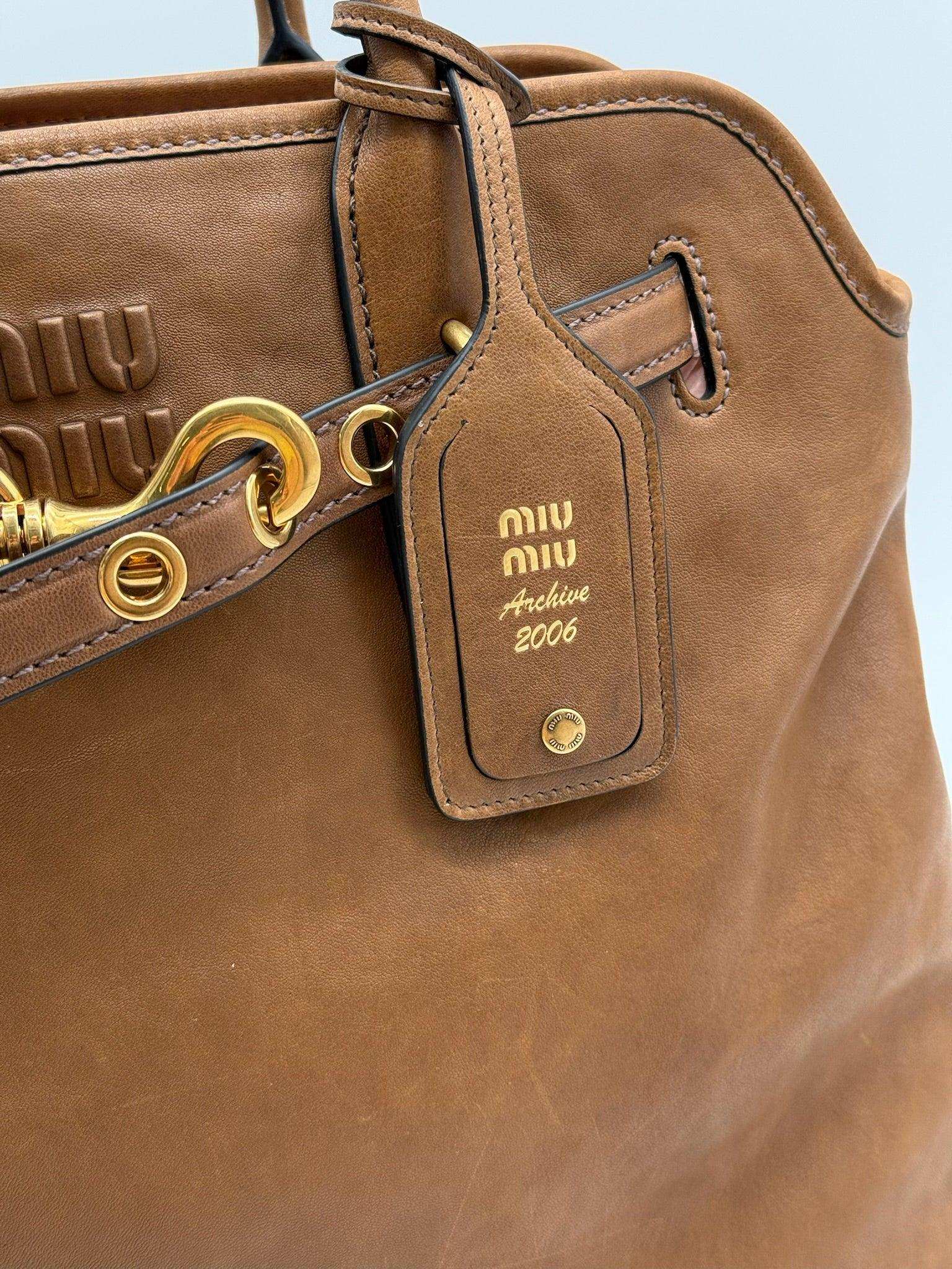 Brown Aventure Bag In Nappa