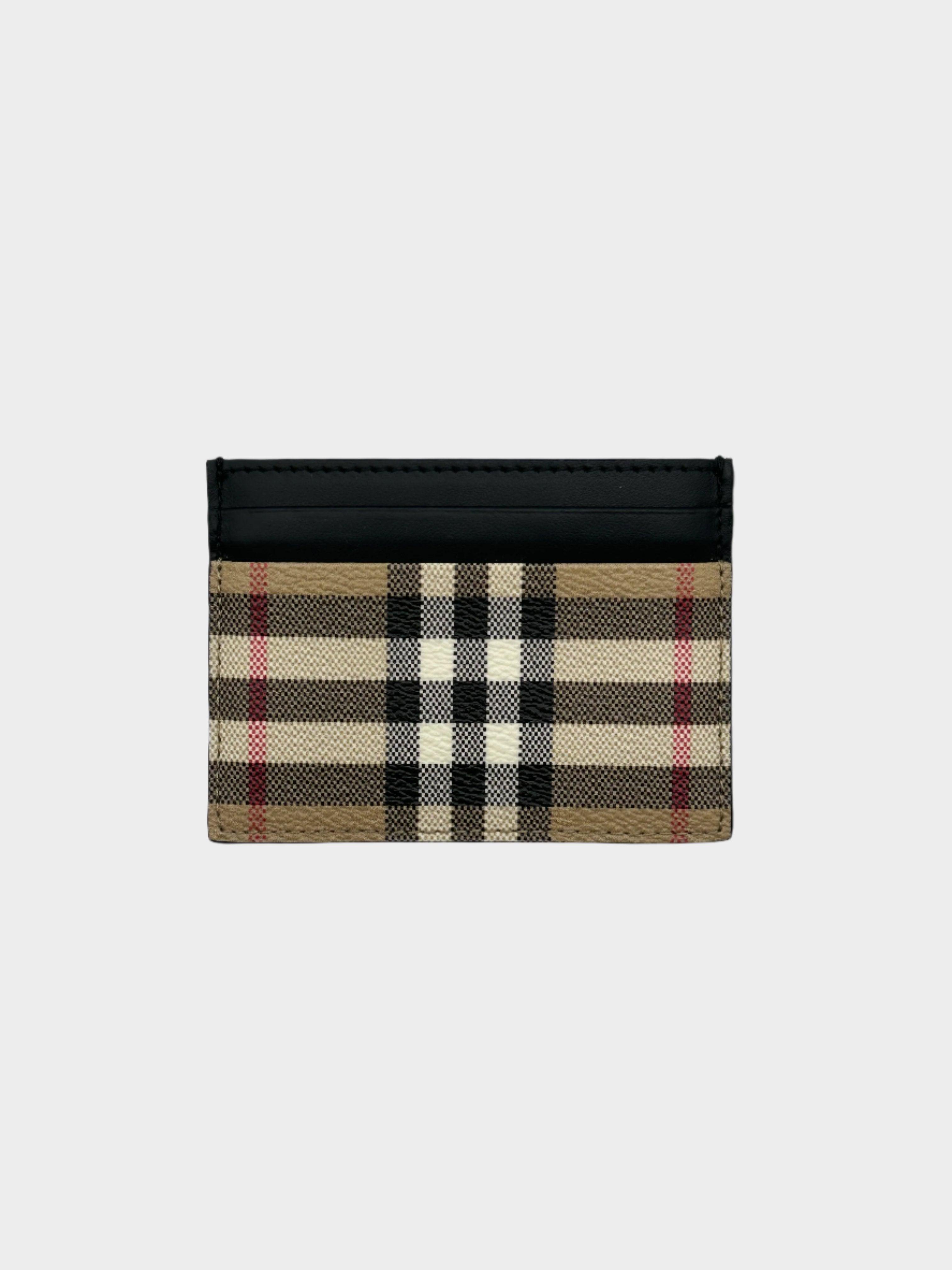 Checked Card Holder