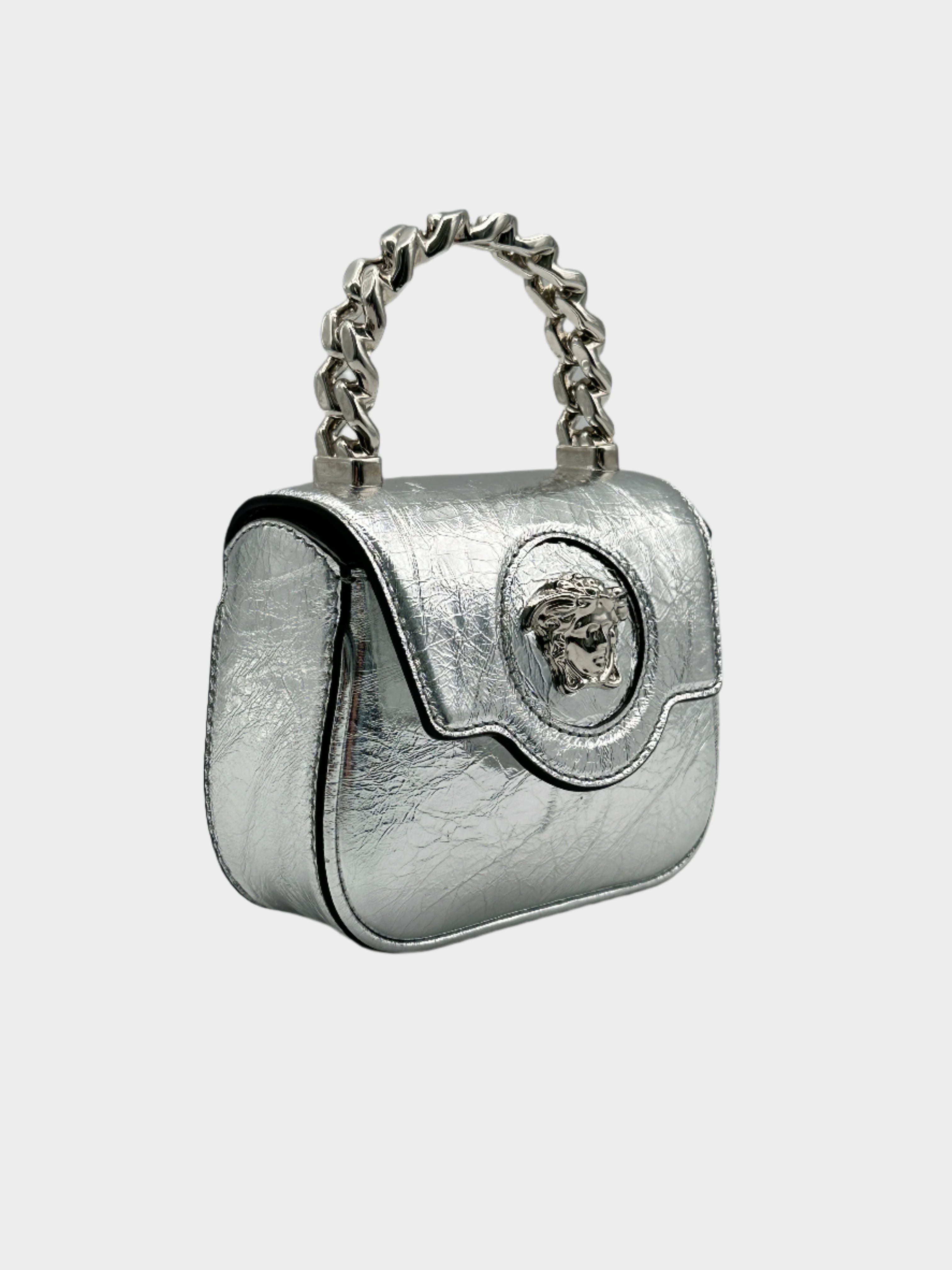 Mini Borsa Medusa Metalizzata