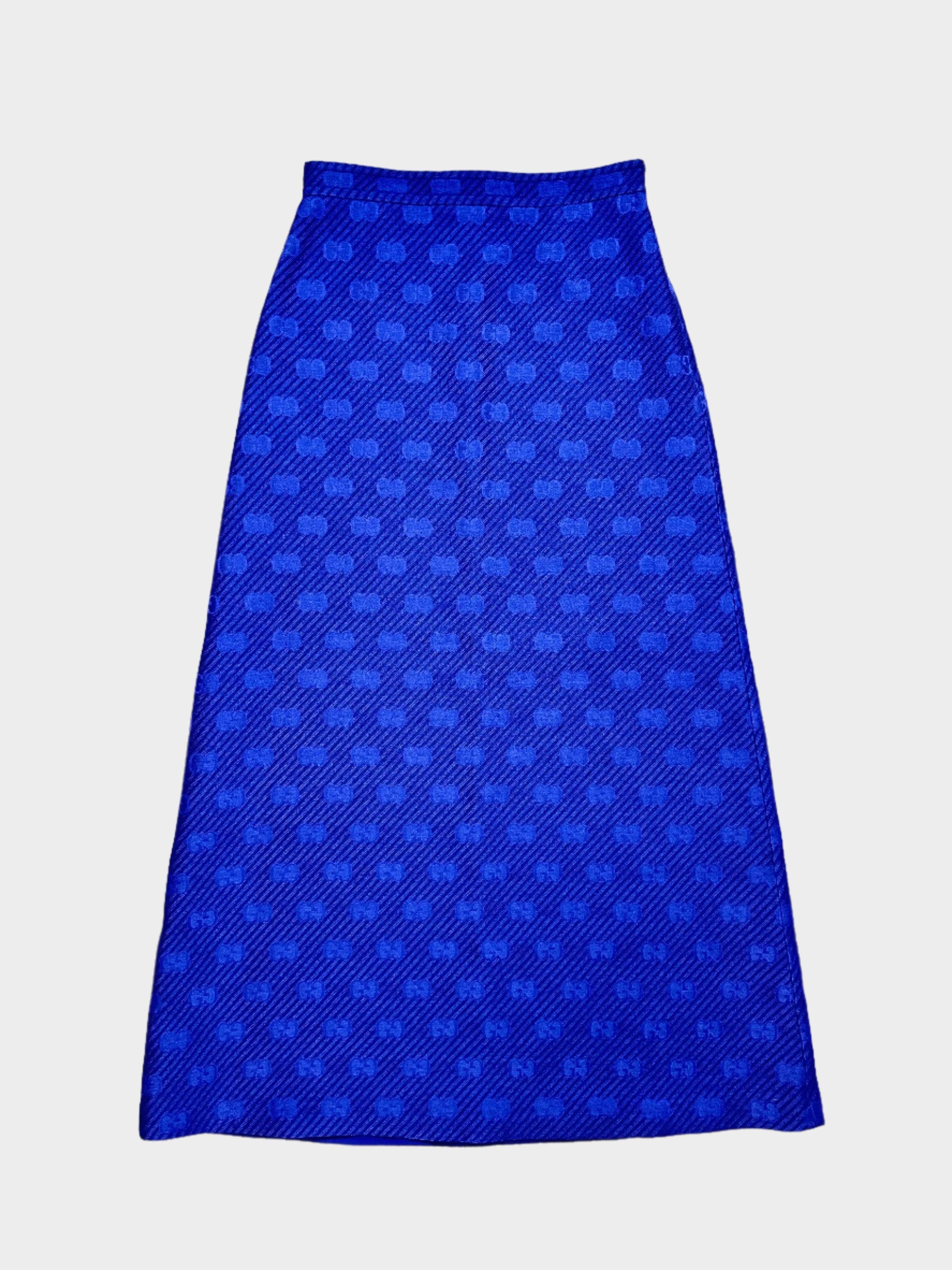 Monogram Midi Skirt