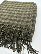 Sciarpa Tartan Con Orlo Sfrangiato Verde -  | dBlank