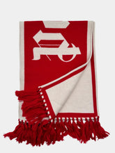 Red Scarf With Logo -  | dBlank