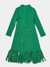 Fringes Coat - Green | dBlank