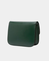 Borsa A Tracolla Box Verde Scuro In Pelle Con Chiusura Dorata -  | dBlank