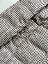 Puffy Checkered Jacket - Brown | dBlank