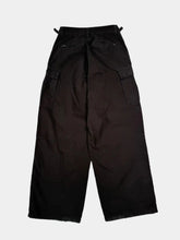 Black Cargo Pants With Pockets And Decorative Zips -  | dBlank