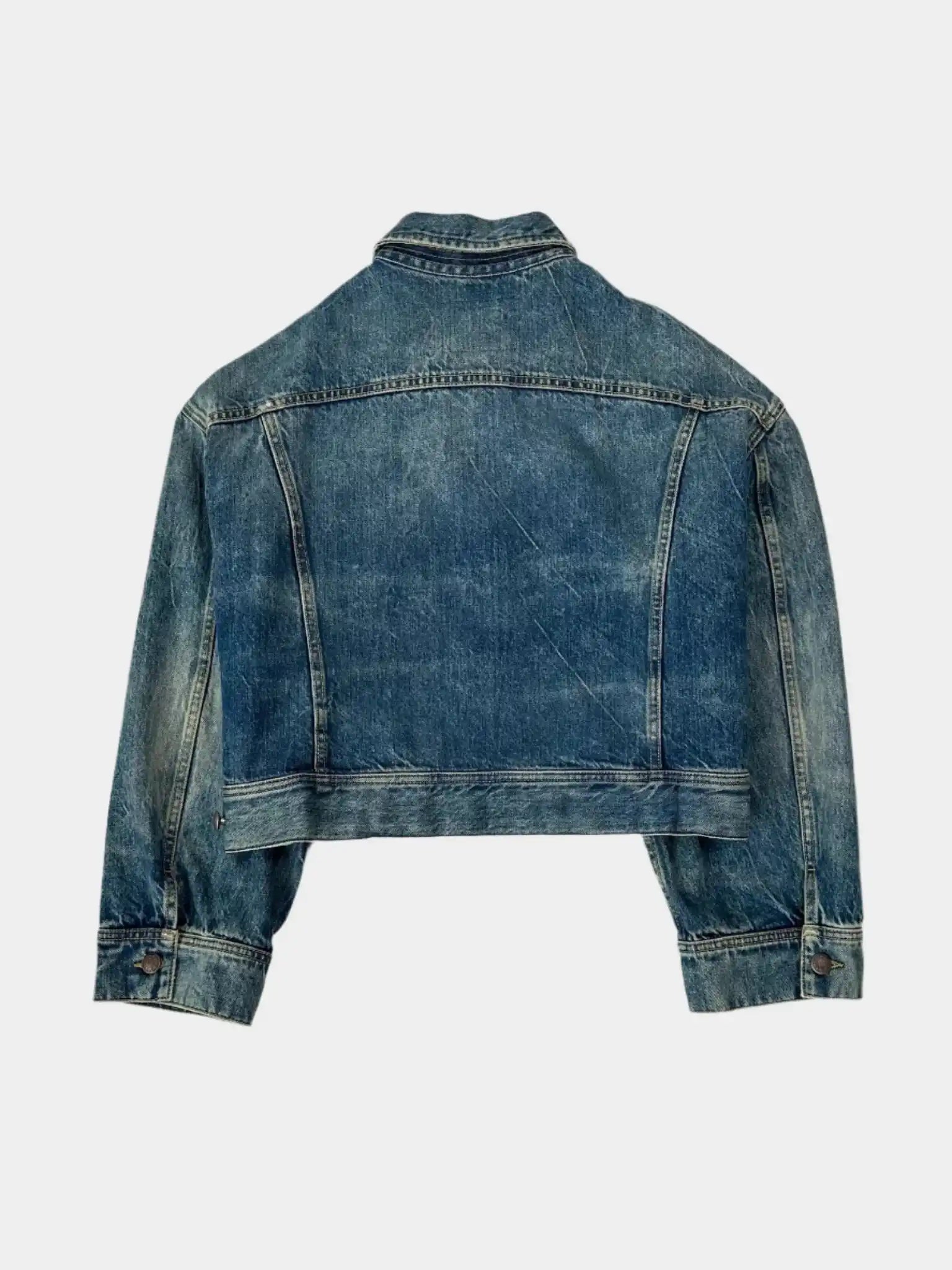 Giacca In Denim Con Tasche A Patta