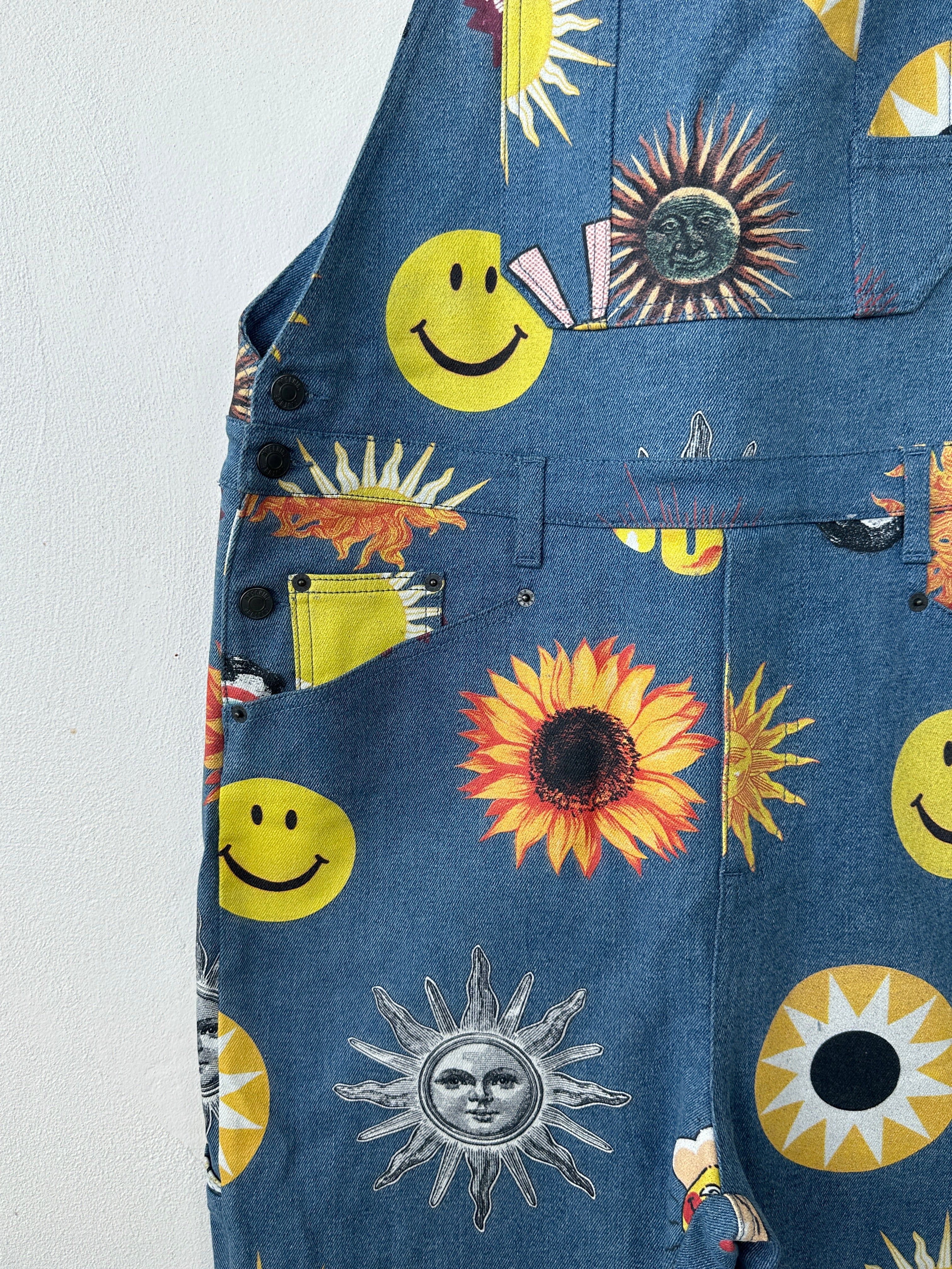 All-Over Pattern Dungarees