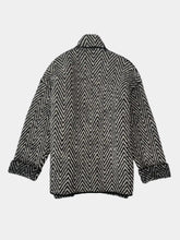 Double-Breasted Chevron Coat -  | dBlank