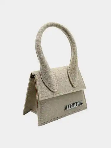 Borsa Le Chiquito Homme Beige Lino Con Manico Rigido