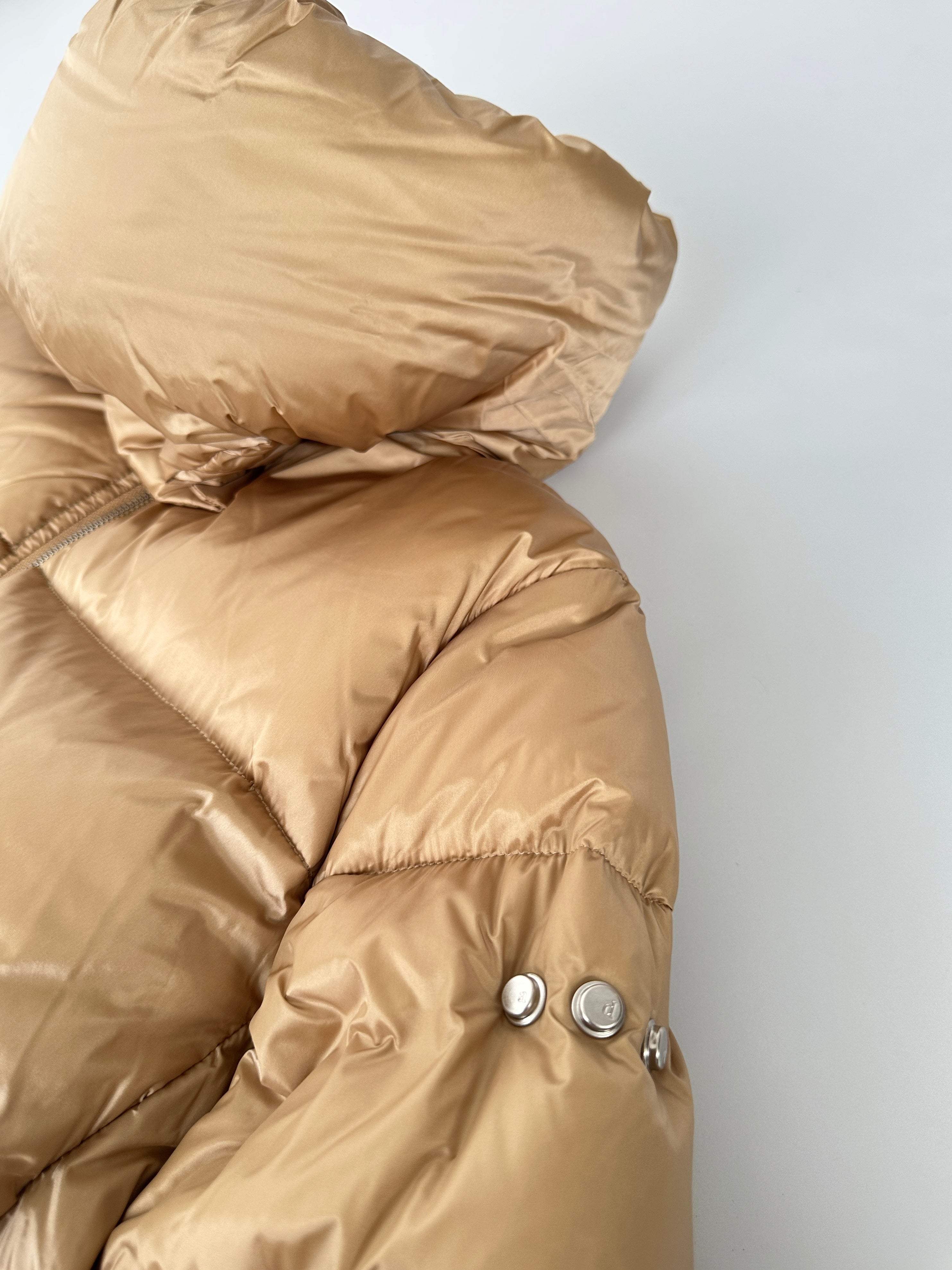 Camel Puffy Down Jacket