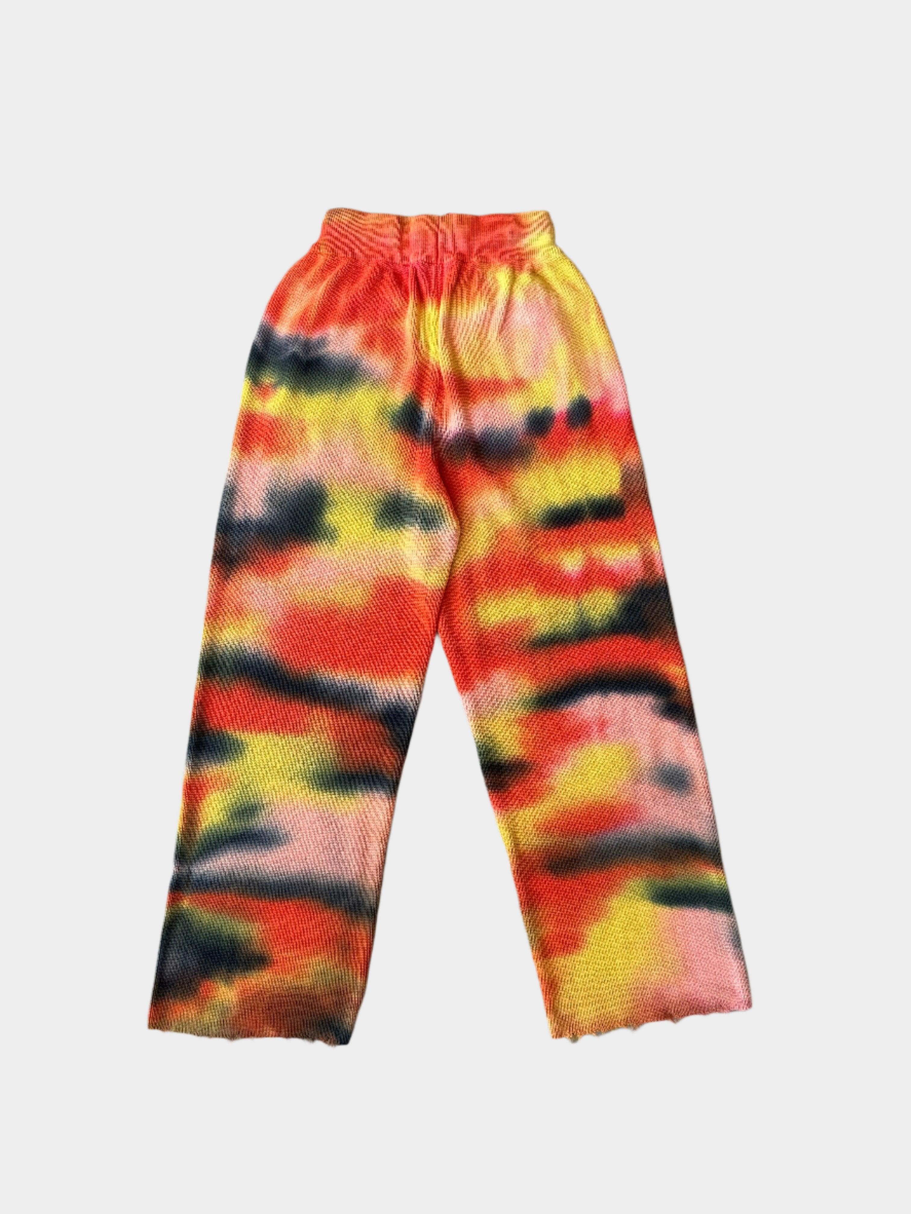 NEW Red outlet Orange Yellow Tie Dye Sweatpants