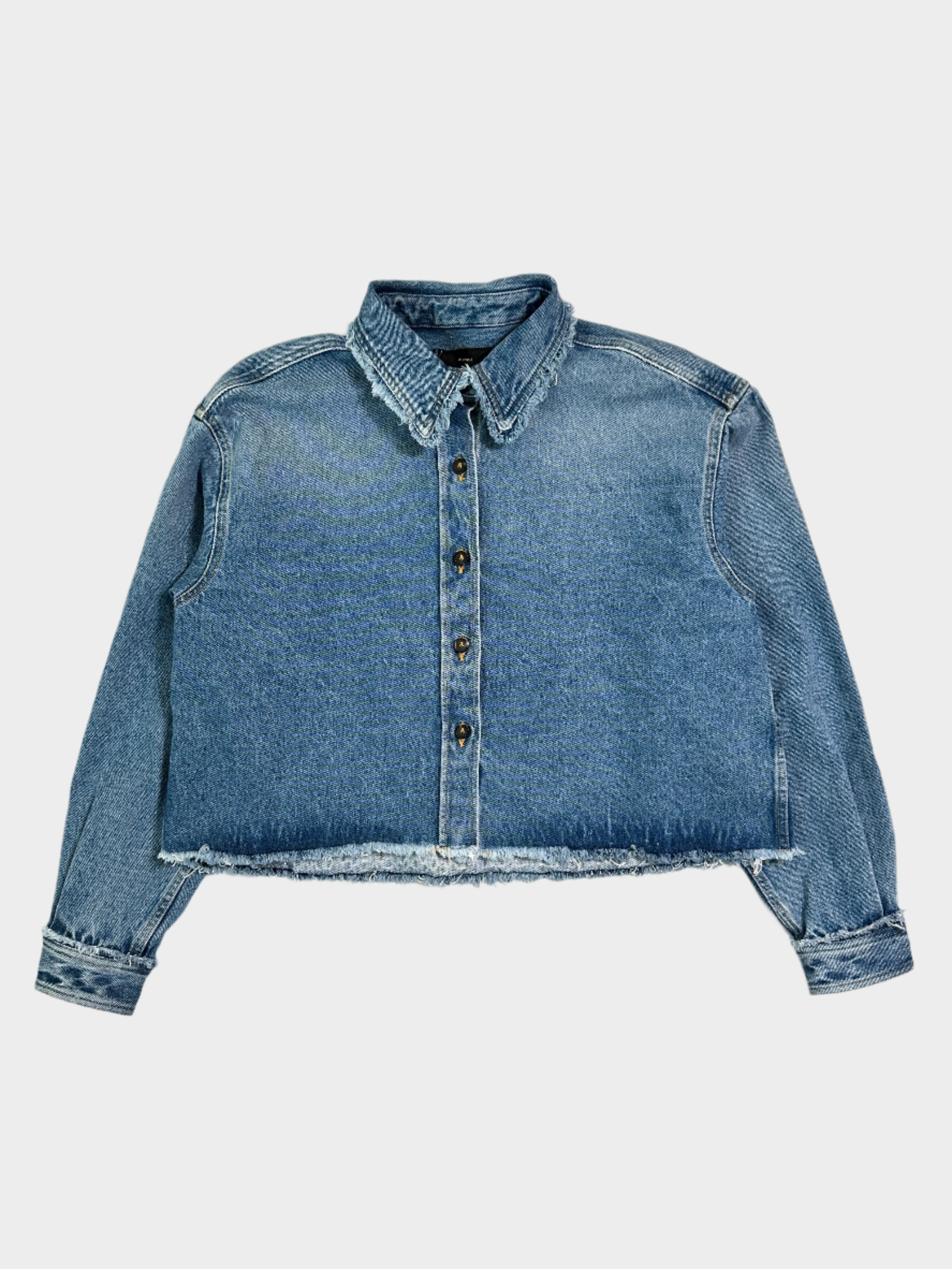 Camicia Crop In Denim