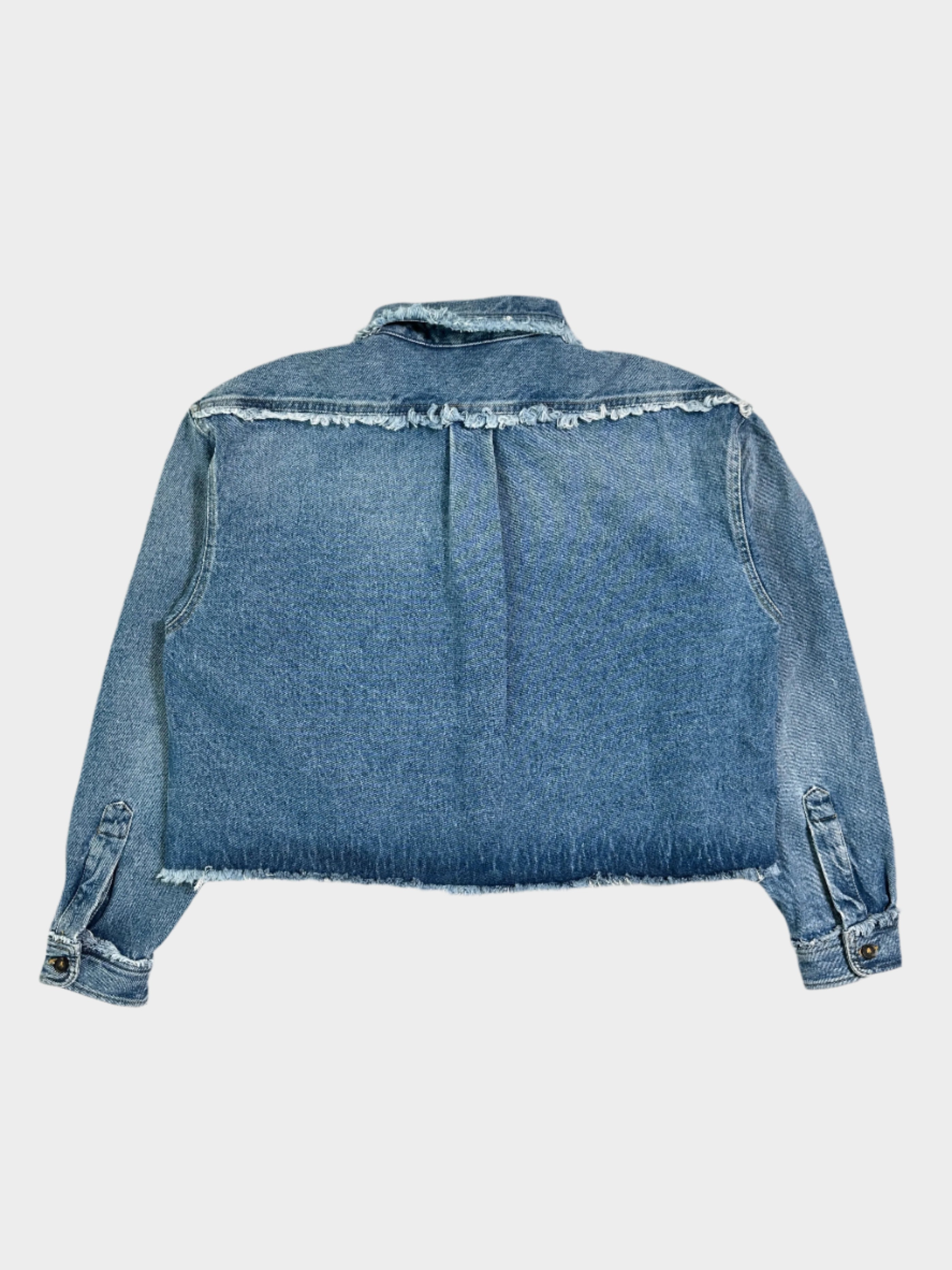 Camicia Crop In Denim