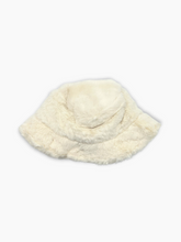 White Faux Fur Fisherman Hat -  | dBlank