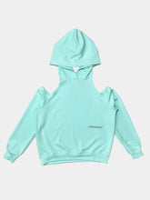 Green Cut Out Hoodie -  | dBlank