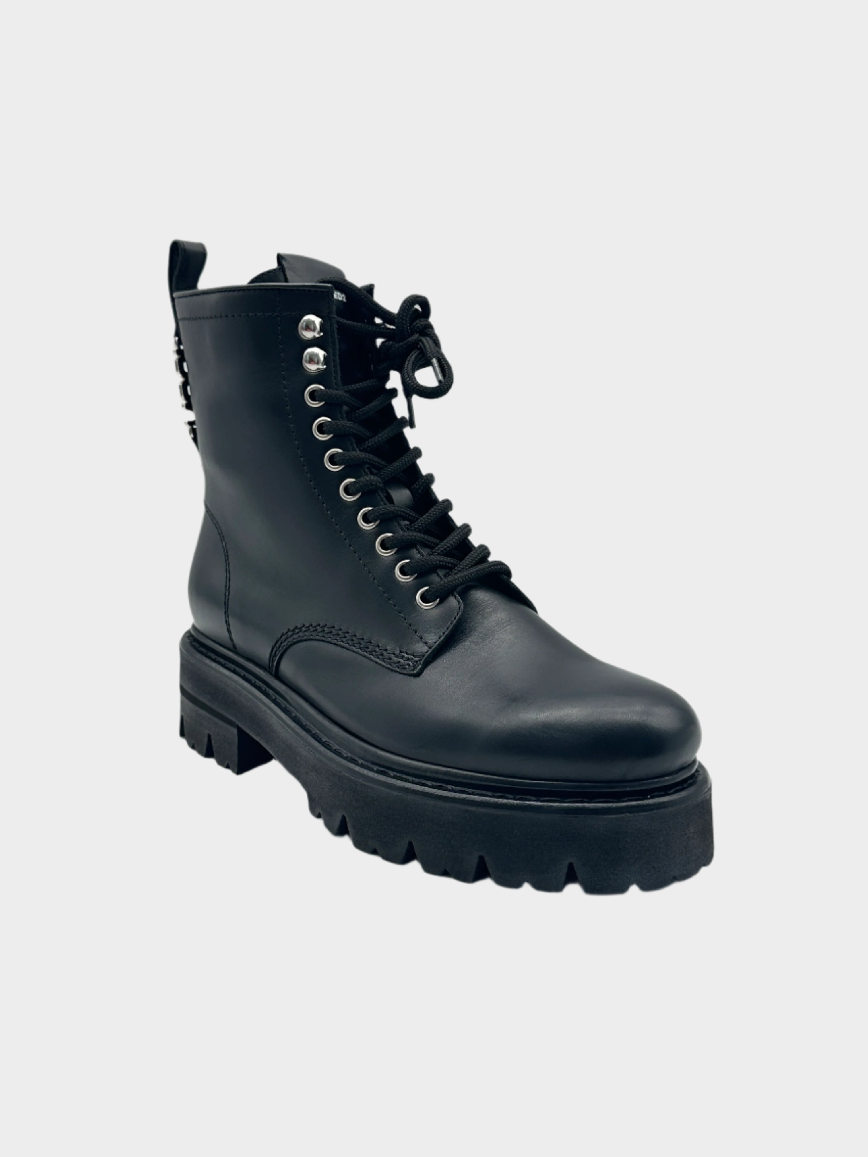 Silver Icon Combat Boots