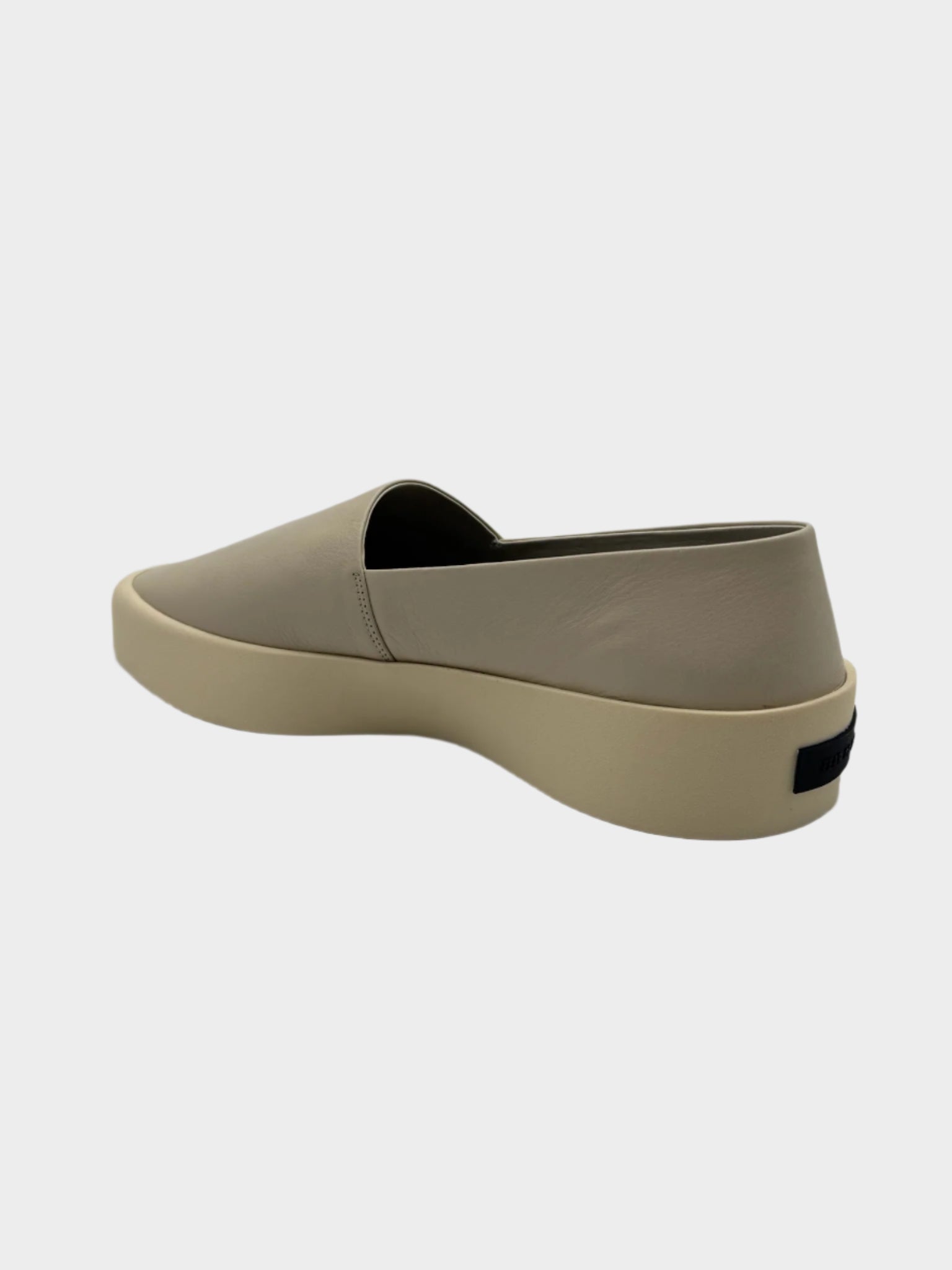 Mocassini Beige In Pelle