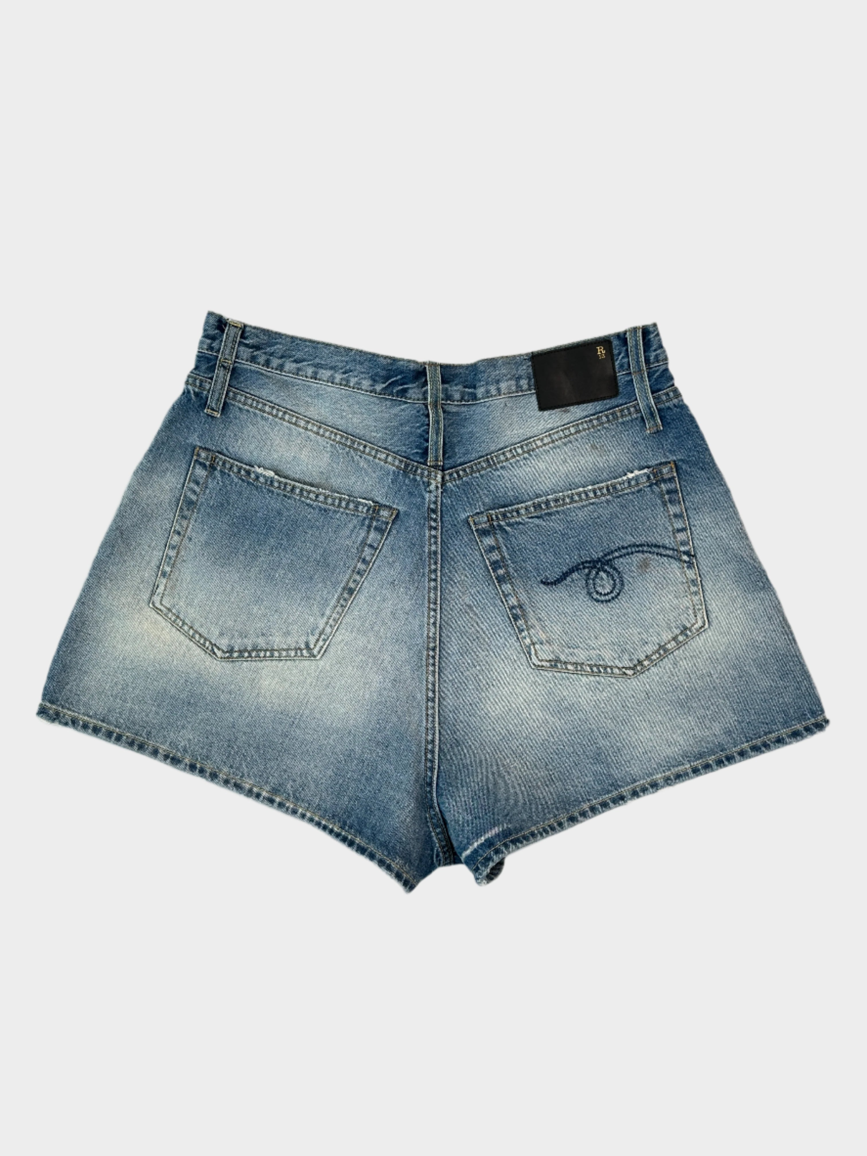 Shorts in Denim Invecchiati