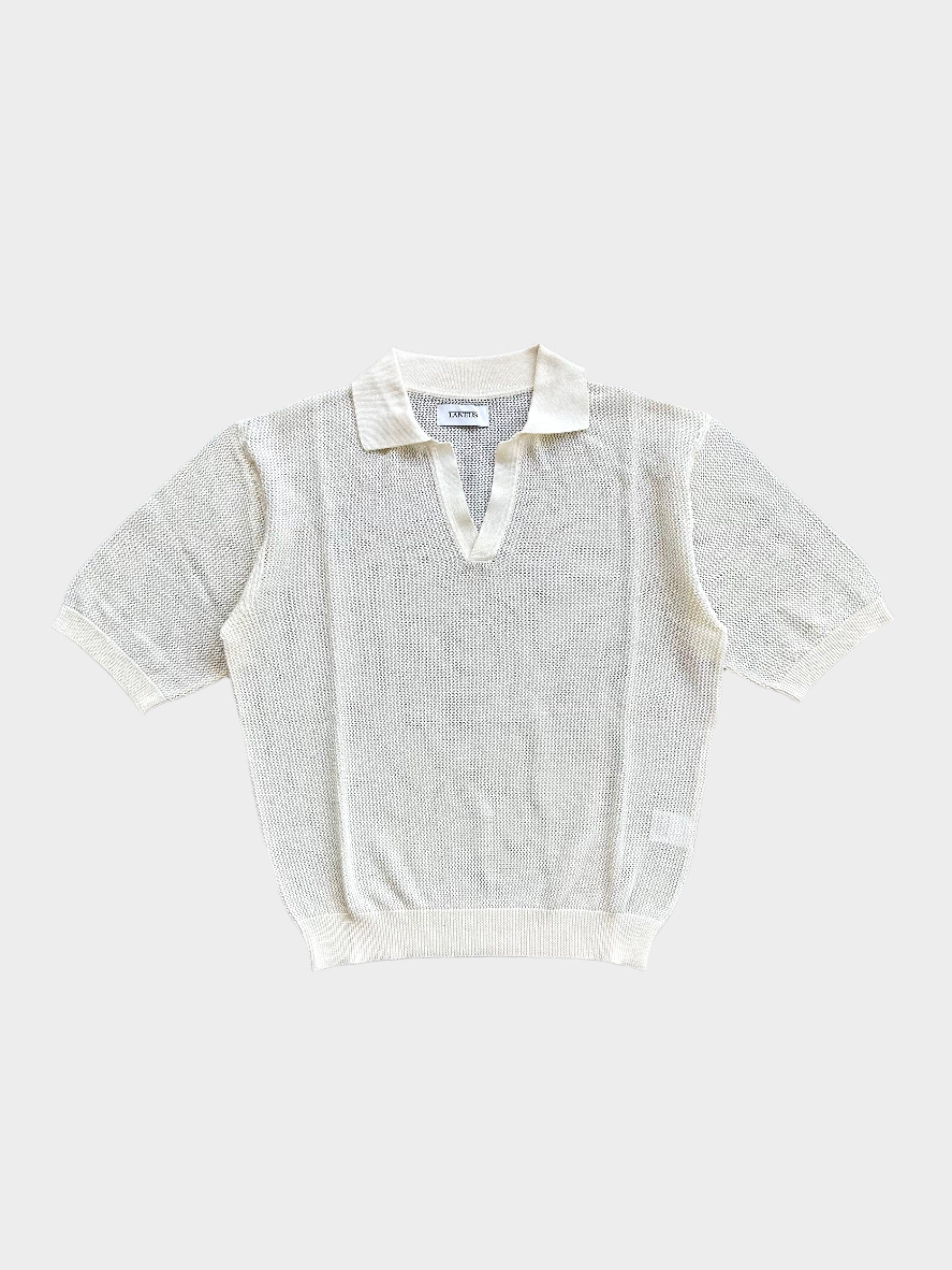 Mesh Polo Shirt White