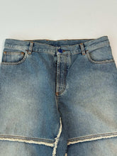 Stonewash Jeans With Frayed Seams -  | dBlank