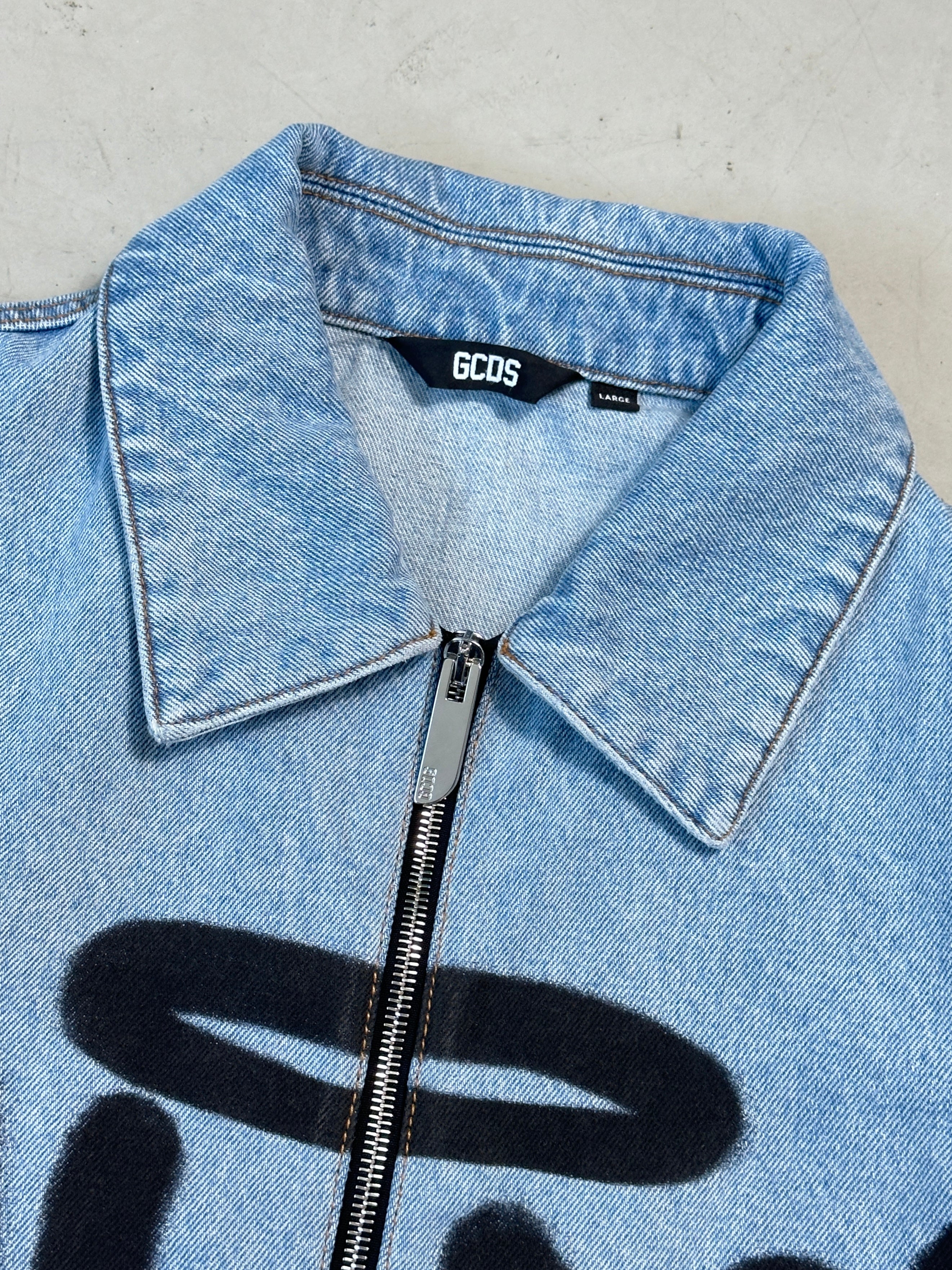 Graffiti Logo Denim Jacket