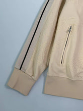 Beige Palm Angels Zip Up Sweatshirt With Jacquard Pattern -  | dBlank