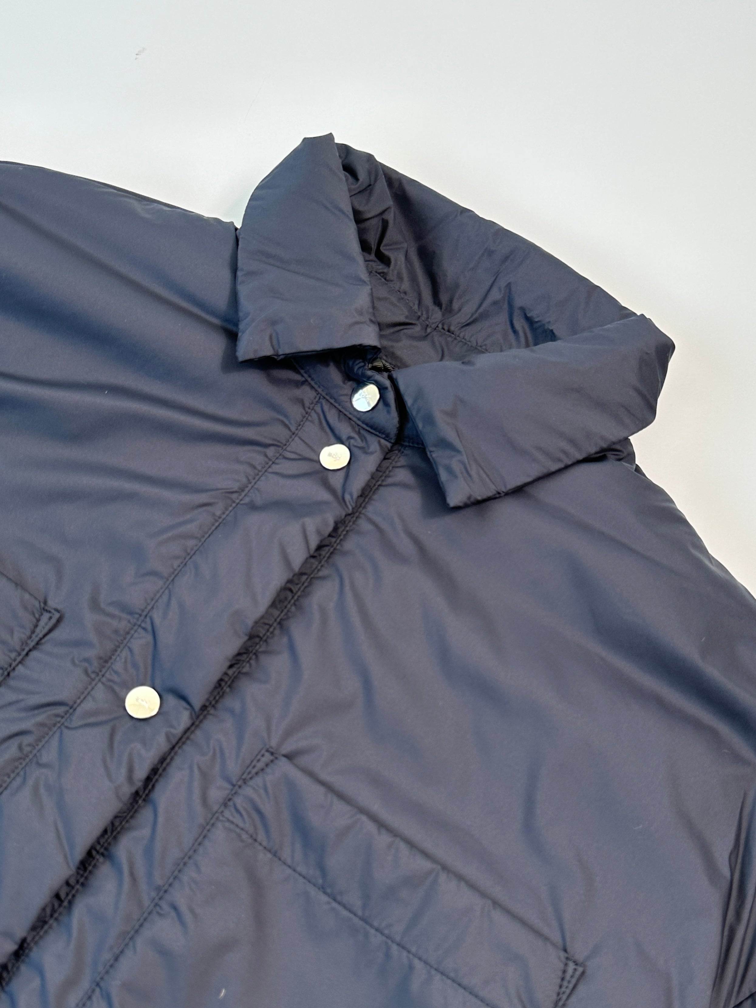 Navy Down Shirt Jacket