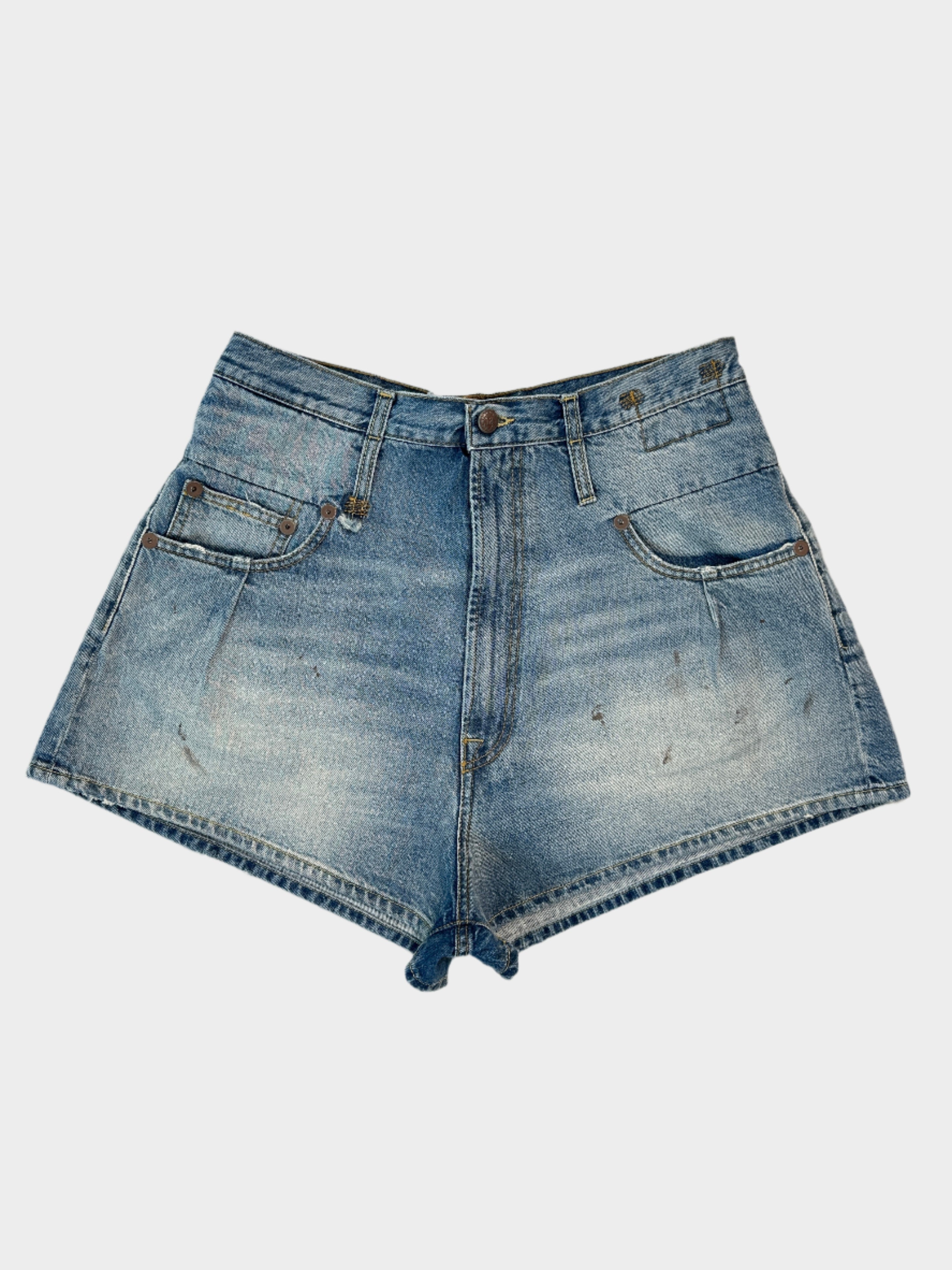 Distressed Denim Shorts