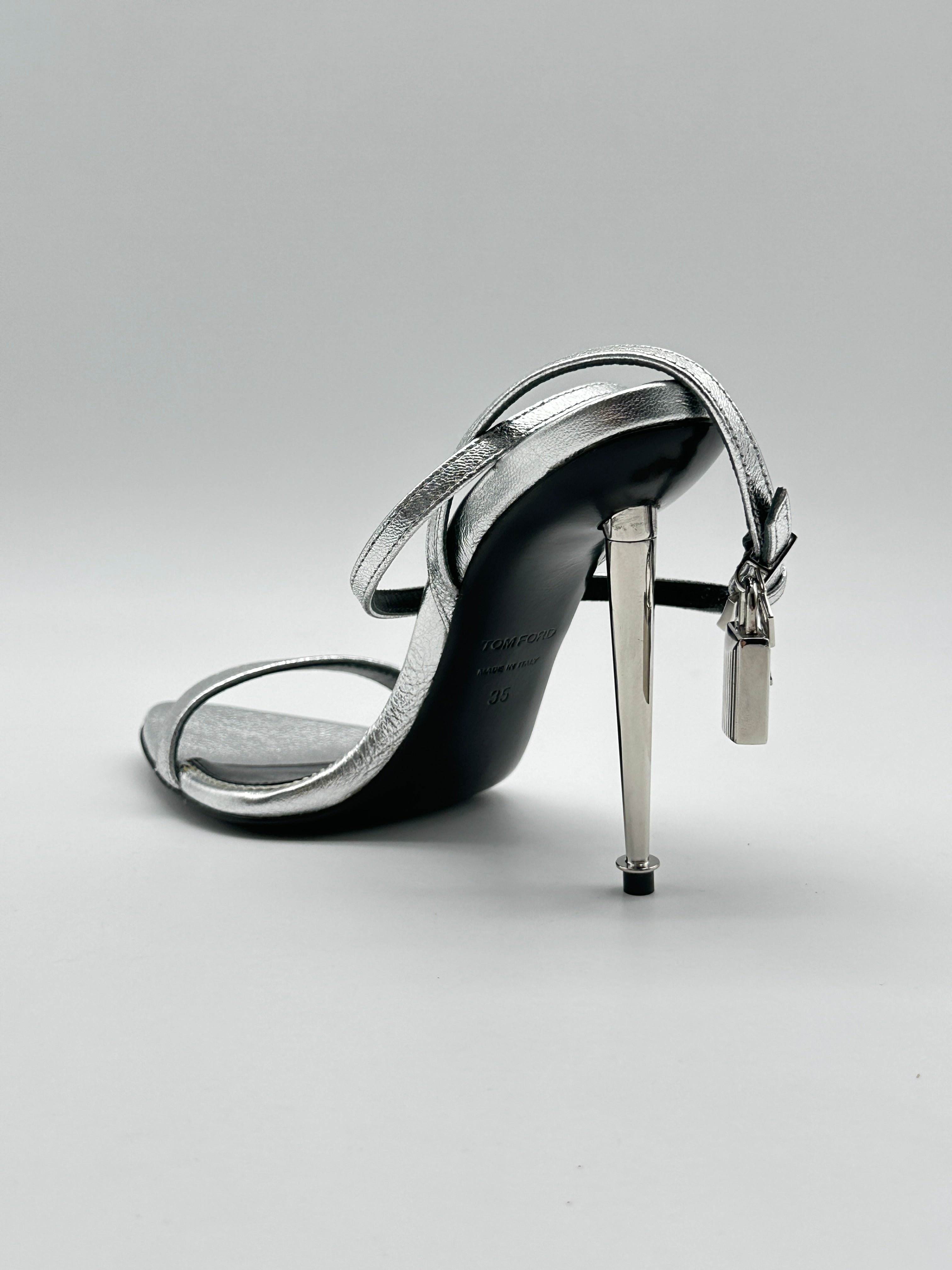 Padlock Silver Heels