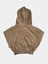 Brown Terry Short Hoodie -  | dBlank